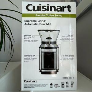 Premier Cuisinart Coffee Burr Mill Silver Kitchen